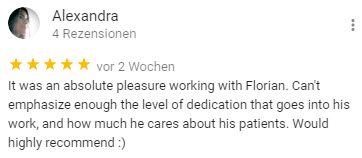 Alexandra gives Feedback about berlin hypnose florian günther english hypnosis